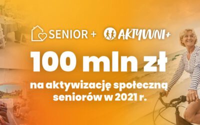100 mln zł na aktywizację społeczną seniorów w 2021 roku