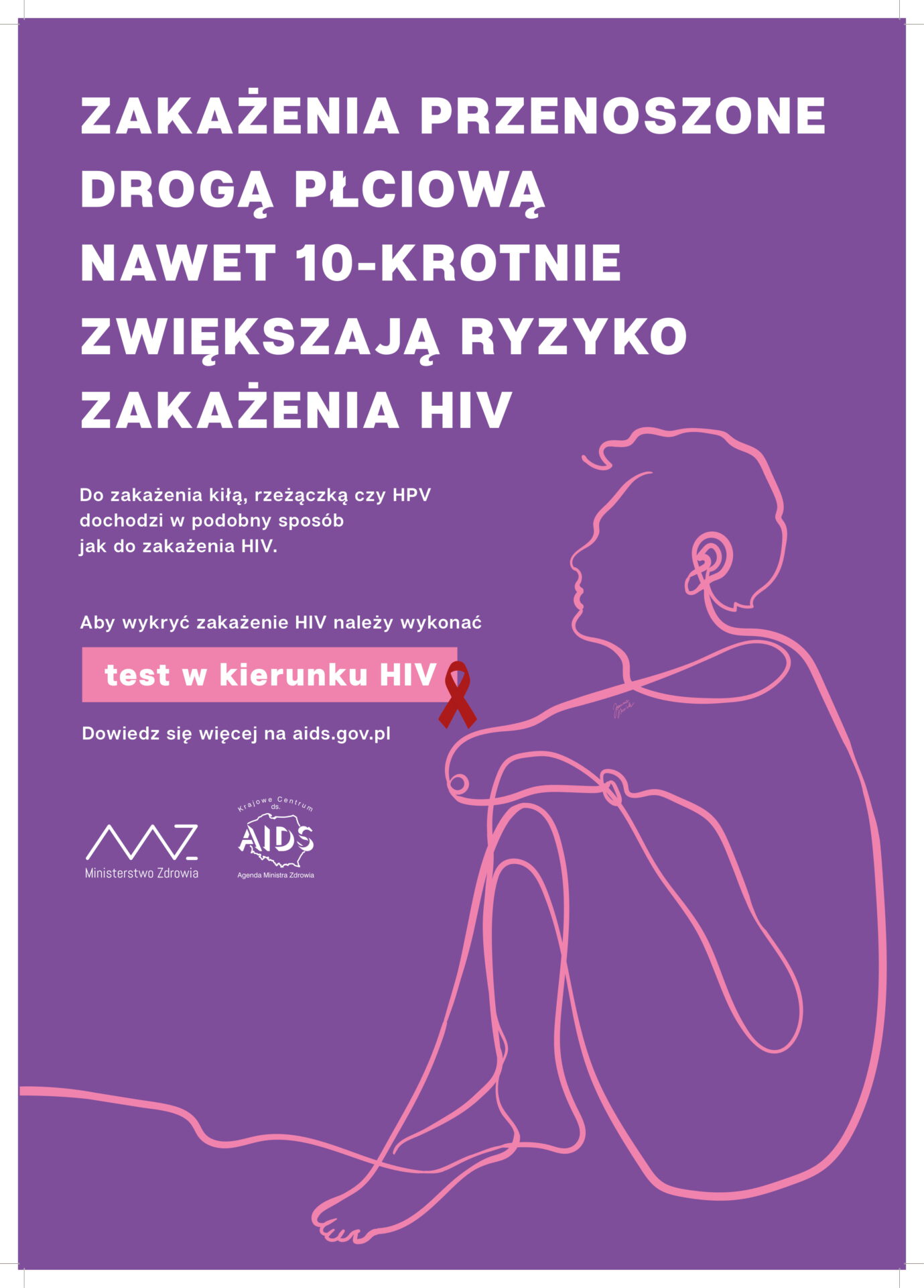 Plakat dotyczący HIV