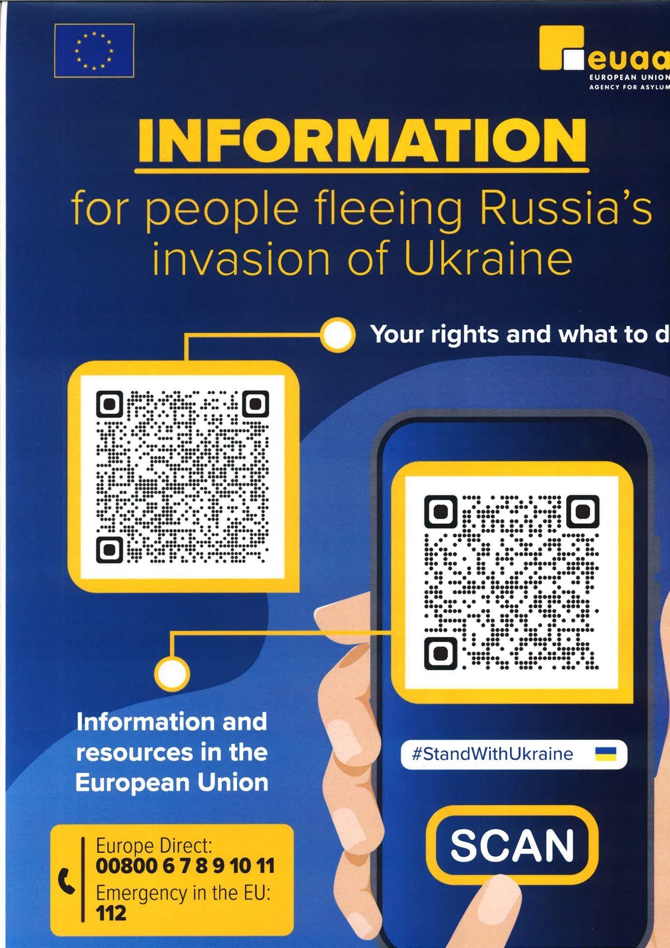 Plakat Informacyjny pomoc Obywatelom Ukrainy 2