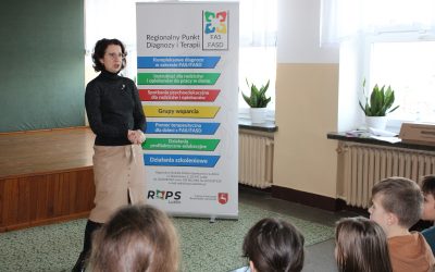 WYKŁAD PT.: „Skutki spożywania alkoholu podczas ciąży. Profilaktyka i terapia”  w Szkole Podstawowej w Borowej.