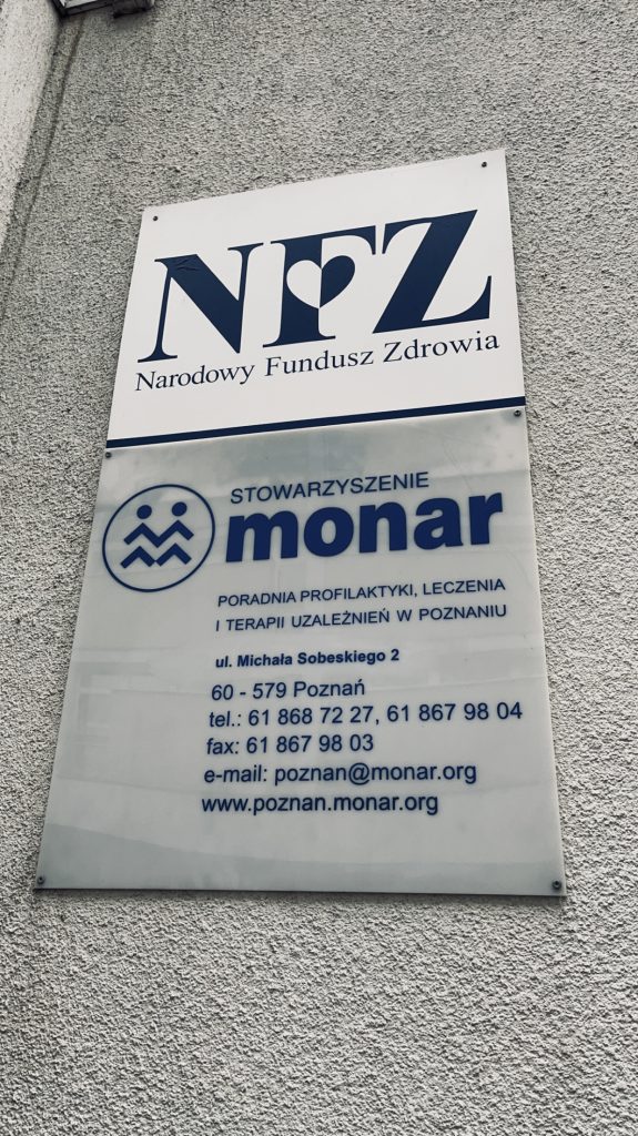 MONAR Poznań tablica informacyjna