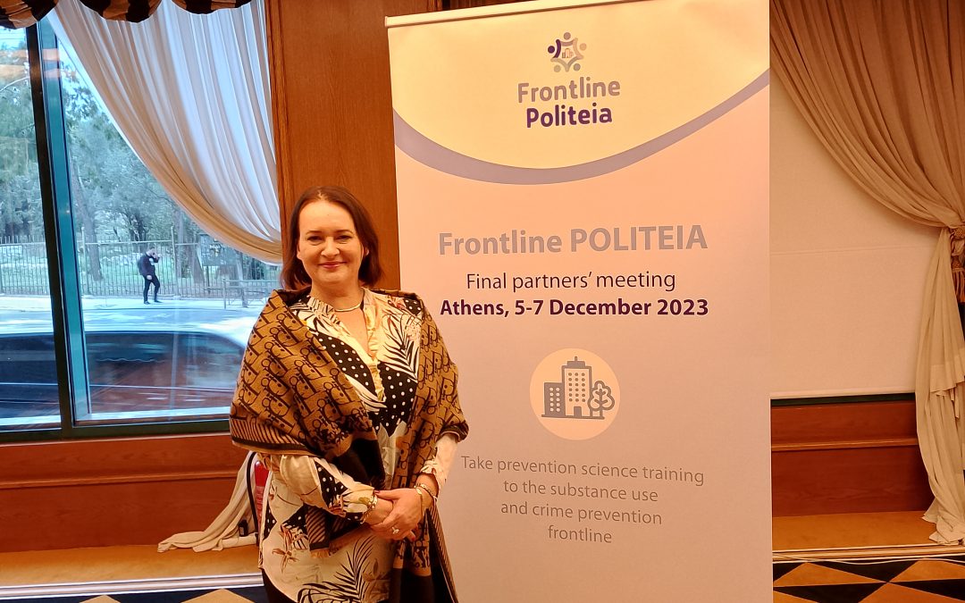 Projekt: „Frontline Politeia – Take prevention science training to the substance use and crime prevention frontline” – relacja z Aten