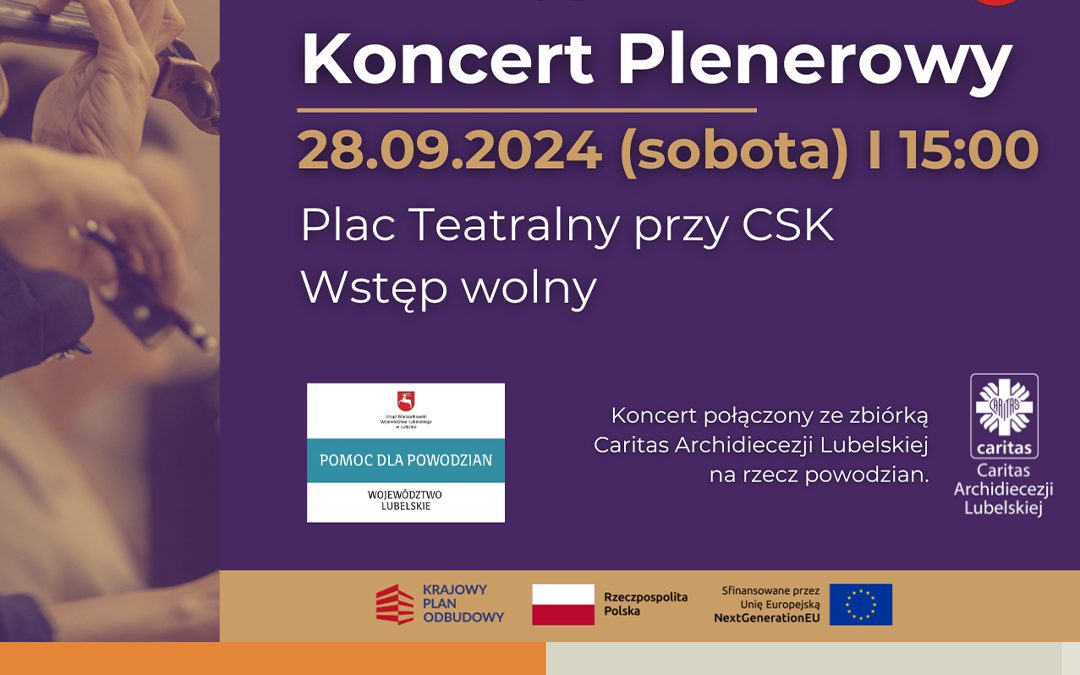 Koncert plenerowy dla powodzian