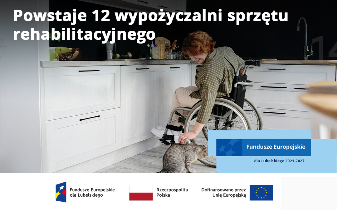 Wypożyczalnia sprzętu rehabilitacyjnego w ramach projektu Polityka Senioralna EFS+
