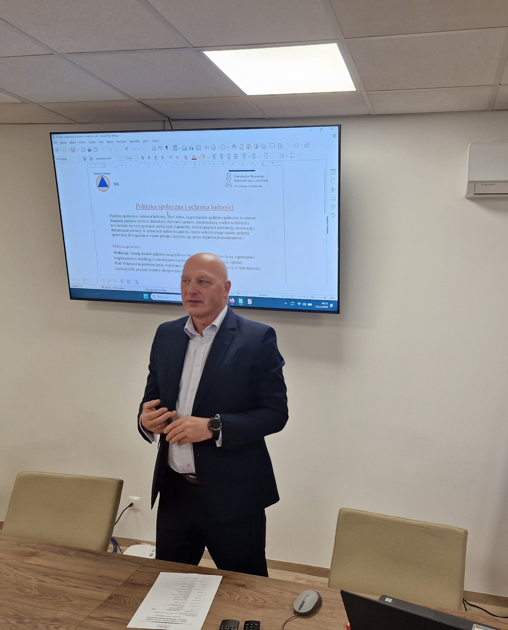 Szkolenie z zakresu ochrony ludności i obrony cywilnej.