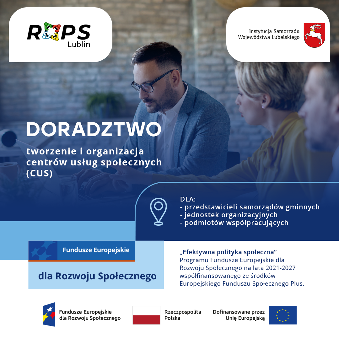 Bezpłatne doradztwo w zakresie tworzenia i organizacji Centrów Usług Społecznych