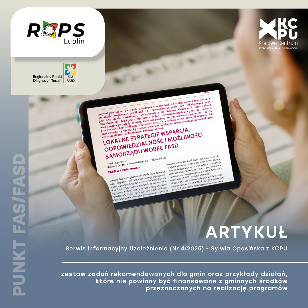 Lokalne strategie wsparcia wobec FASD – zachęcamy do lektury artykułu