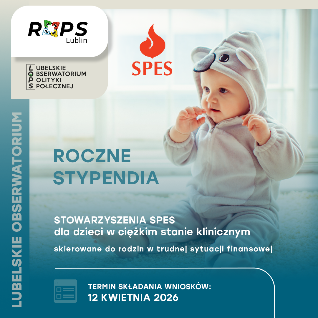 Roczne stypendium Stowarzyszenia SPES dla rodzin w trudnej sytuacji