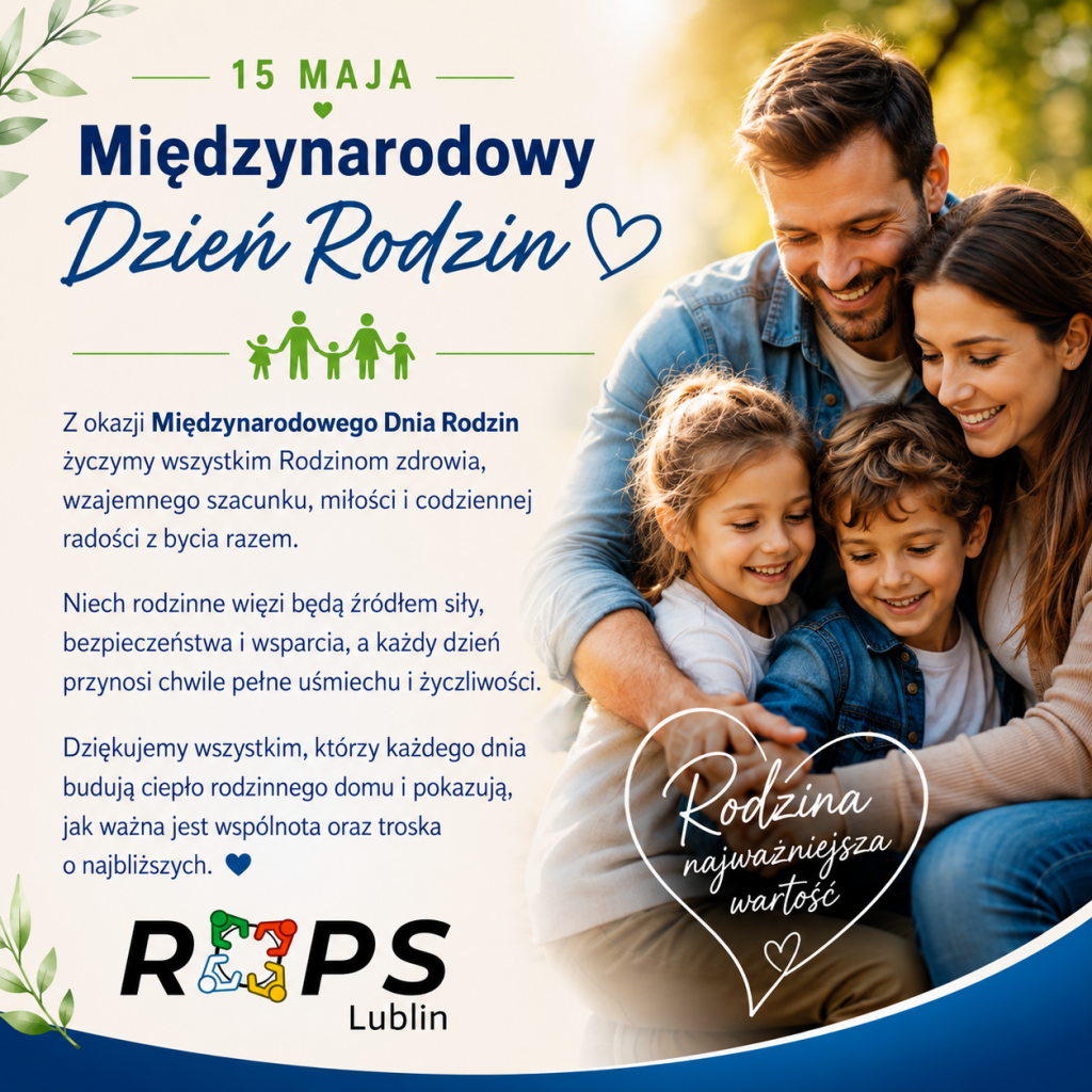 15 maja Międzynarodowy Dzień Rodzin