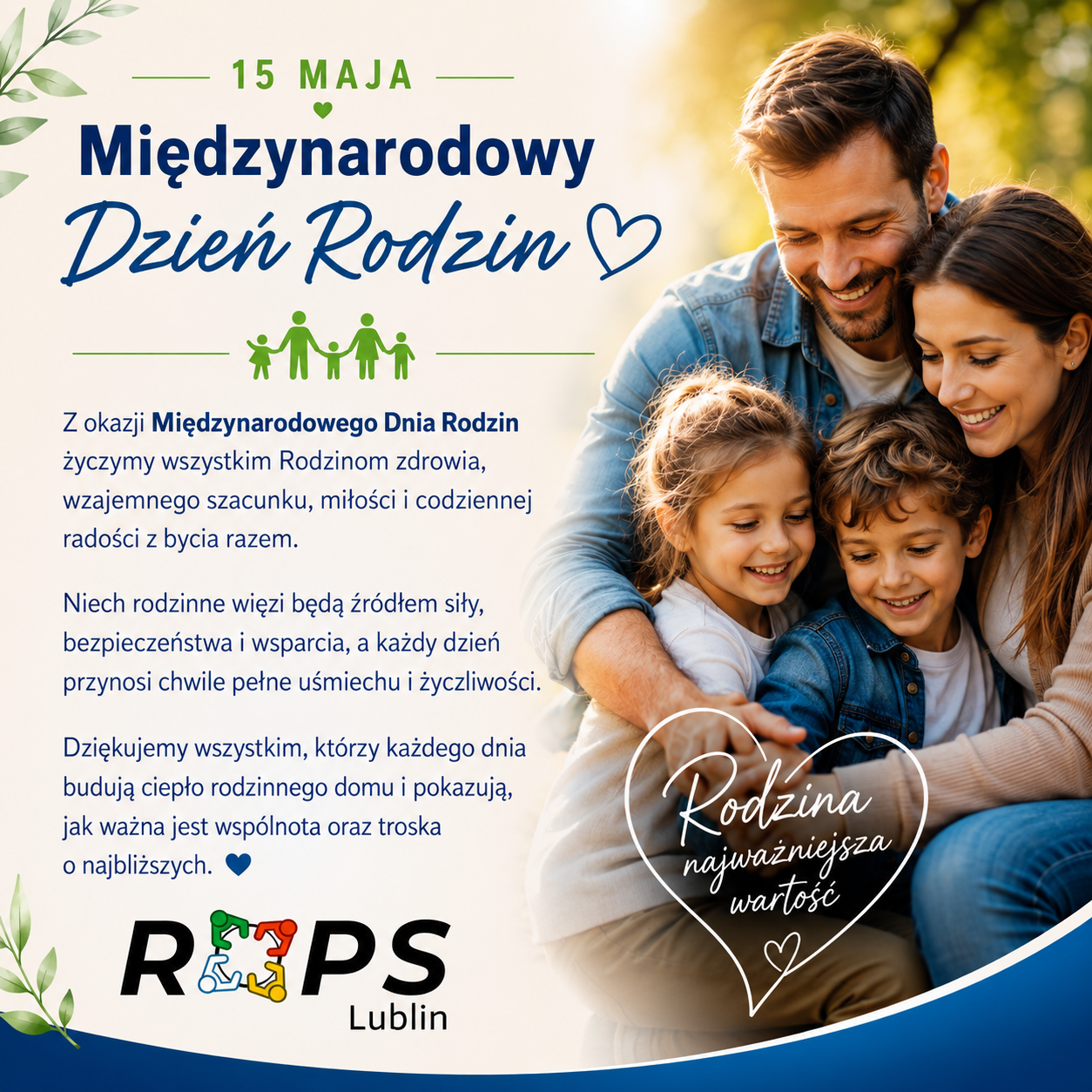 15 maja Międzynarodowy Dzień Rodzin