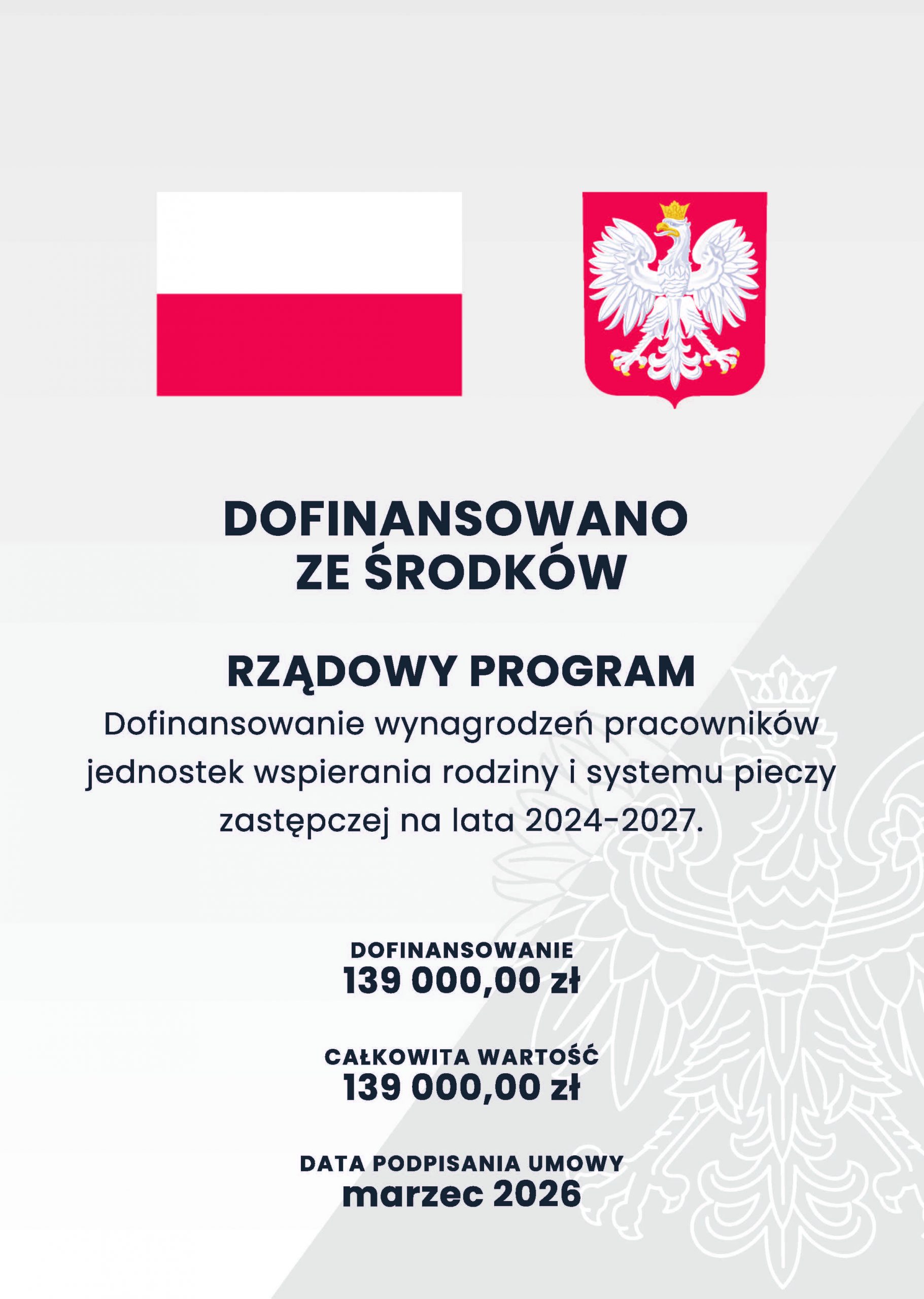 Dofinansowanie wynagrodzeń pracowników jednostek wspierania rodziny i systemu pieczy zastępczej na lata 2024-2027